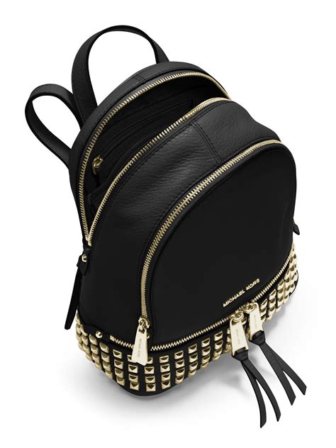 michael kors rhea backpack knock off|Michael Kors rhea studded backpack.